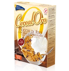 Piaceri Mediterranei Cereal Oro Fiocchi di Riso e Mais Con Cioccolato 250g