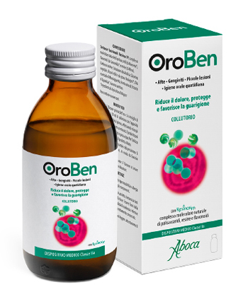 Aboca Oroben Collutorio Afte Gengiviti Ulcere 150ml