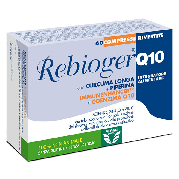 Rebioger Q10 Integratore Alimentare Antiossidante 60 Compresse