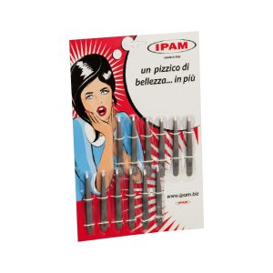 Pinzetta inox Solingen g 95 mm Punta assortita display da pz 12