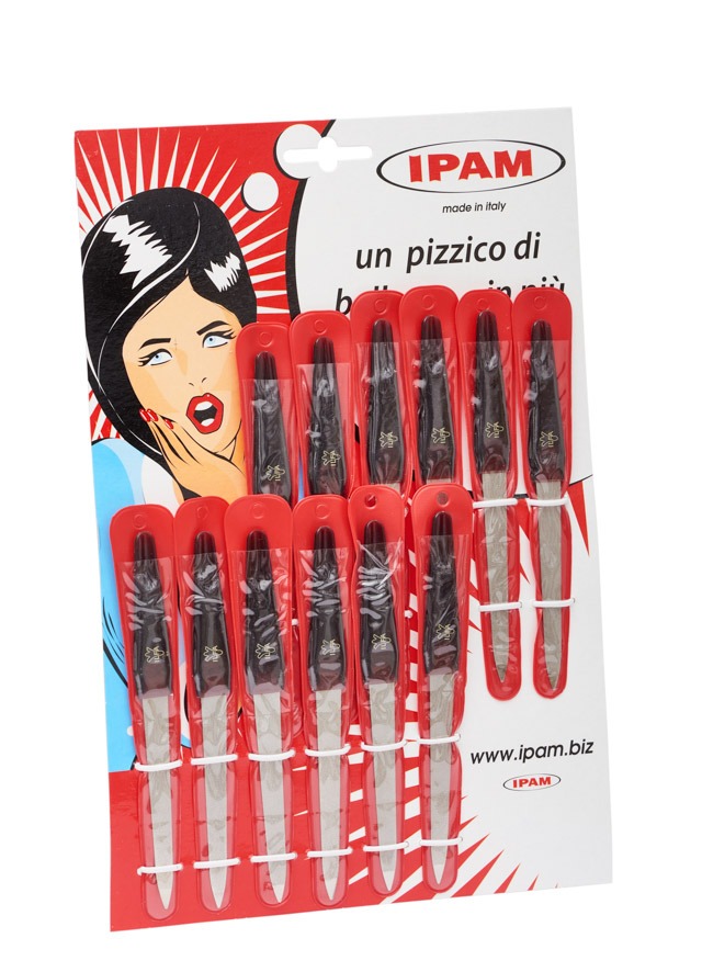 Lima saphir nichel misura 6” M/Tartaruga P/Acuta display da 12 pz