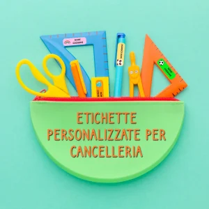 90 Mini etichette personalizzate per cancelleria