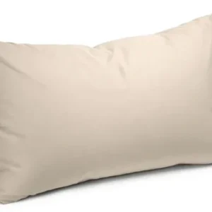 Coppia di federe 2 volani PANNA - personalizzabili