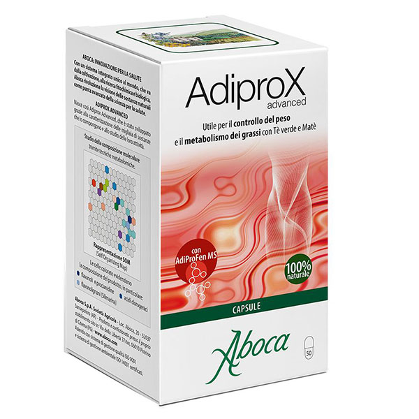 Aboca Adiprox Advanced Integratore Alimentare Controllo del Peso 50 Capsule