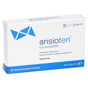 Ansioten Orosolubile Integratore Alimentare Rilassamento e Sonno 30 Compresse