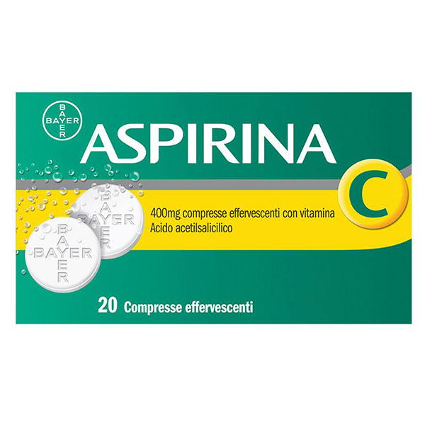Aspirina C 20 compresse effervescenti 400+240 Mg