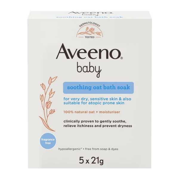 Aveeno Baby Colloidal Polvere Bagno Idratante Lenitiva 5 X 21 G