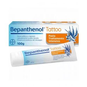 Bepanthenol Tattoo Pasta Trattamento Intensivo Lenitivo Per Pelle Tatuata 100 G