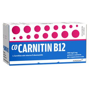 CoCarnetina B12 500mg + 2mg Deficit Nutrizionali Adulti e Bambini 10 Flaconi 10 Ml