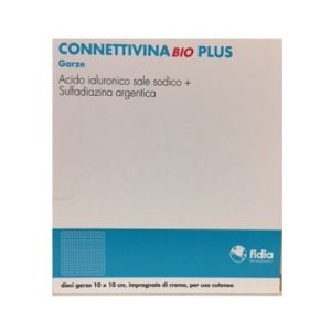 Connettivina Bio Plus Garza Protettiva Per Lesioni Cutanee Ad Alto Rischio Di Infezione 10 Pezzi 10 X 10 Cm