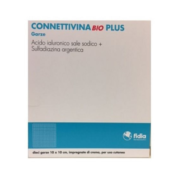 Connettivina Bio Plus Garza Protettiva Per Lesioni Cutanee Ad Alto Rischio Di Infezione 10 Pezzi 10 X 10 Cm