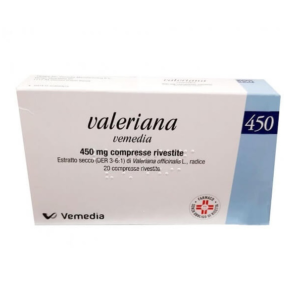 Valeriana Vemedia 450mg 20 Compresse Rivestite