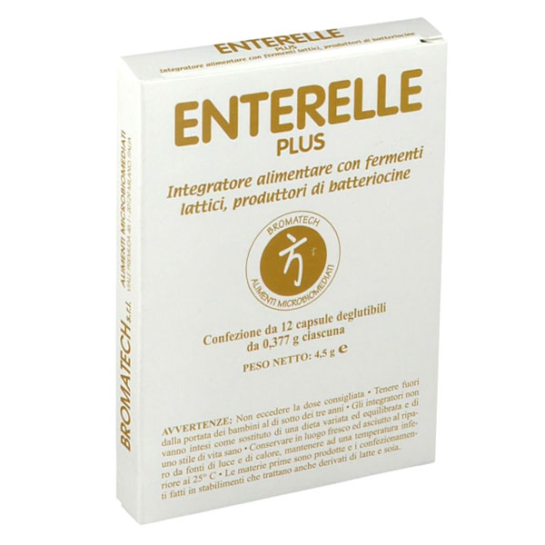 Enterelle Plus Integratore Alimentare Fermenti Lattici 12 Capsule