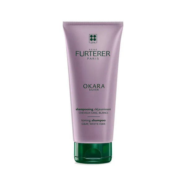 Rene Furterer Okara Silver Shampoo Anti-Ingiallimento Capelli Grigi/Bianchi/Biondo Platino 200 Ml