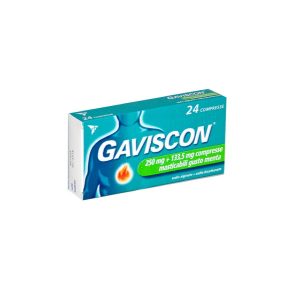 Gaviscon *24 Compresse Menta 250+133,5 Mg