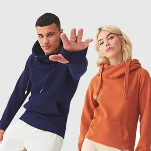 Cross Neck Felpa cappuccio pesante unisex