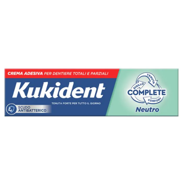 Kukident Complete Neutro Crema Adesiva Dentiere 40 G