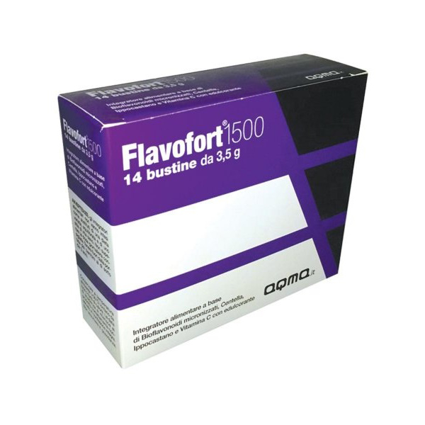 Merqurio Pharma Srl Flavofort 1500 Integratore Alimentare 14 bustine Da 3,5 G