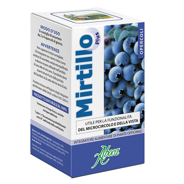 Aboca Mirtillo Plus Integratore Microcircolo e Vista 70 Opercoli