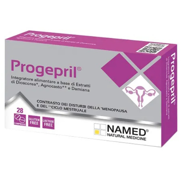 Named Progepril Integratore Alimentare Contrasto Dei Disturbi Della Menopausa E Del Ciclo Mestruale 28 Compresse