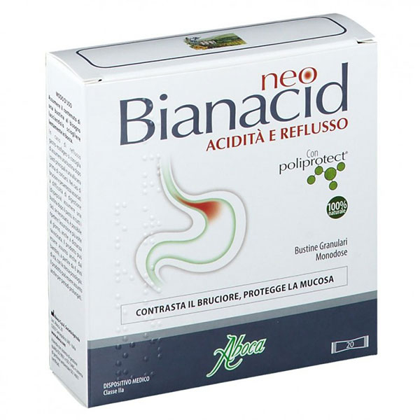 Aboca NeoBianacid Acidità e Reflusso e Difficoltà Digestive 20 Bustine