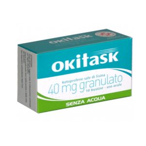 Okitask  Ketoprofene Sale di Lisina 10 Bustine 40 mg