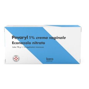 Pevaryl 1% Crema Vaginale Trattamento Micosi 16 Applicatori 78 G