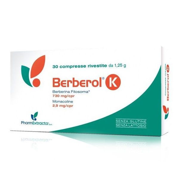 Pharmextracta Spa Berberol K Integratore Alimentare 30 Compresse Da 1,25 G