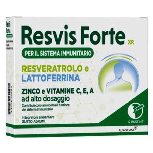 Resvis Forte XR Integratore Antiossidante e Difese Immunitarie 12 Bustine
