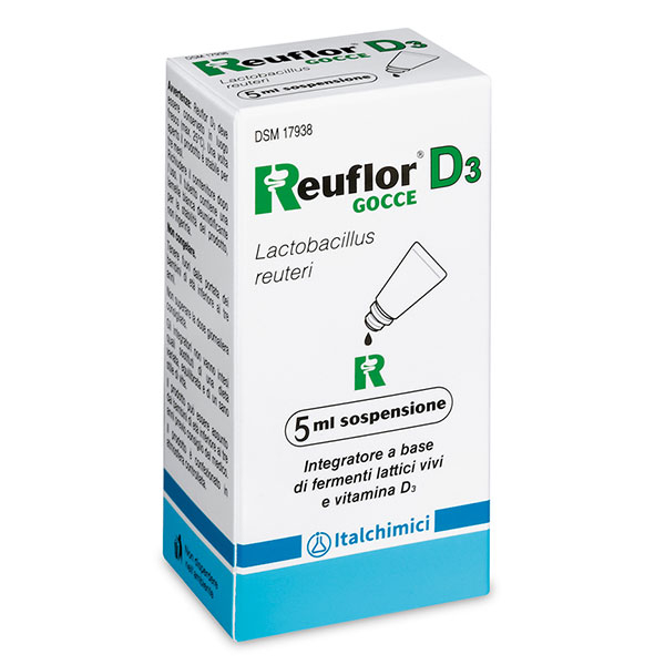 Reuflor D3 Integratore Fermenti Lattici Vivi Gocce 5 Ml