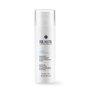 Rilastil Aqua Sensitive Fluido Matt Idratante E Opacizzante Viso 40 Ml