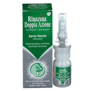 Rinazina Doppia Azione Spray Nasale Cognestione e Rinorrea 10 Ml
