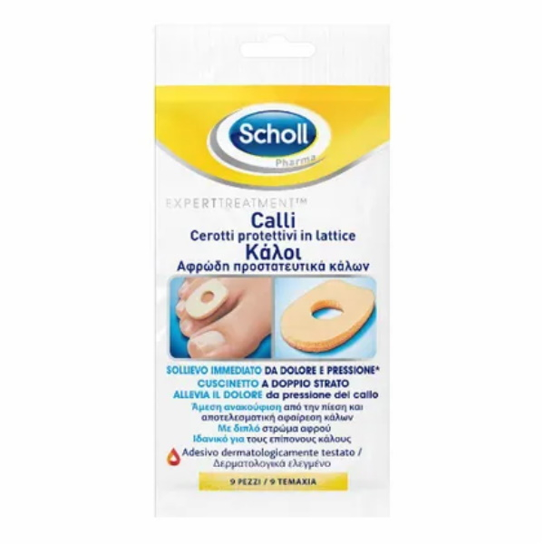 Scholl Cerotto Protettivo In Lattice Scudo Per Calli 9 Cerotti