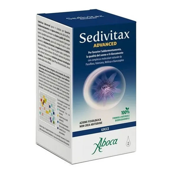 Sedivitax Advanced Integratore Alimentare Sonno e Stress Gocce 30 Ml