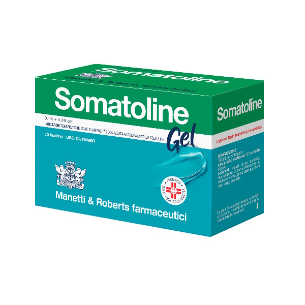 Somatoline Gel 30 Bustine 10 G 0,1% + 0,3% Trattamento Gambe Anticellulite