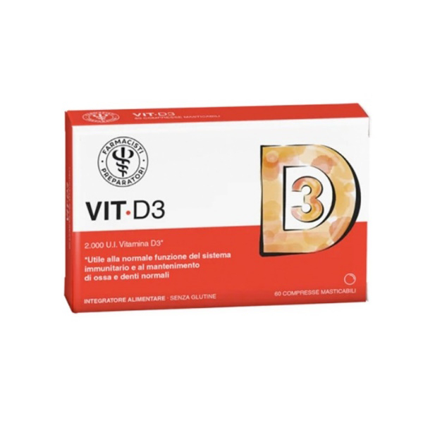 Unifarco Lfp Vit D3 Integratore Alimentare 60 Compresse Masticabili
