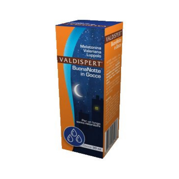 Valdispert BuonaNotte In Gocce Integratore Alimentare Melatonina Valeriana E Luppolo 30 Ml