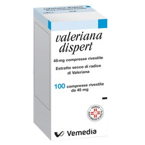 Valeriana Dispert 45 mg Estratto Secco di Valeriana Ipnotico-Sedativo 100 Compresse