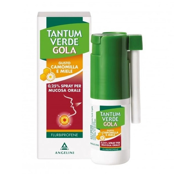 Tantum Verde Gola 0,25% Spray Per Mucosa Orale Camomilla e Miele