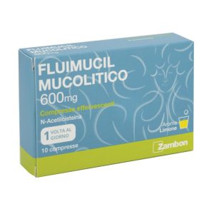Fluimucil Mucolitico 10 Compresse Effervescente 600mg